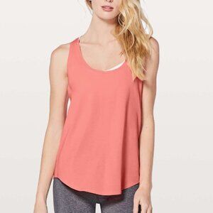 Lululemon Love Tank in Coral Peach Racerback Top Lightweight Stretchy Size XS/S
